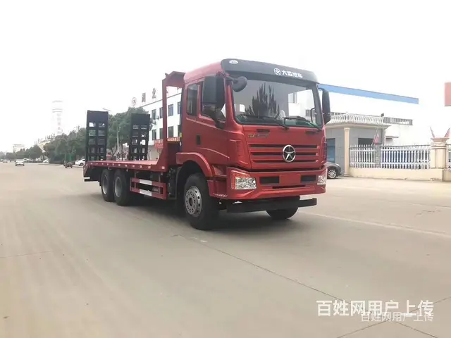 国六湖北大运后八轮平板拖车 平板运输车 货到付款 - 图片 6