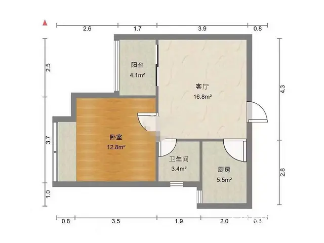拱北关口岭秀城电梯精装一房一厅出租，租价2400。近关口 - 图片 9