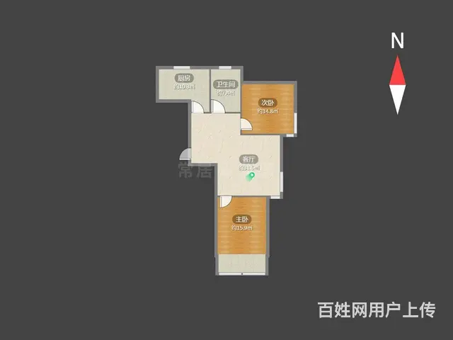 新上怡康机电广场2室1厅博小北郊空置房东诚心出售看 - 图片 8