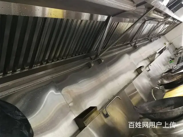 专业饭店、餐厅、工厂厨房油烟机烟罩净化器管道清洗 - 图片