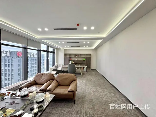 滨江甲级写字楼 企业总部办公室出租 挑高气派前台 双地铁口 - 图片 2