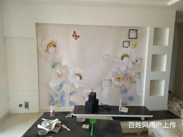 专业贴壁画，壁布，壁纸粘贴施工，终身质保 - 图片 10