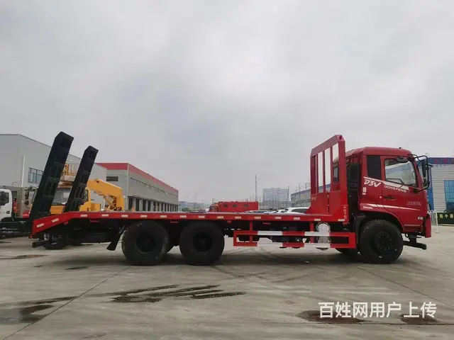 后八轮270马力挖机平板拖车 可拉20吨25吨挖机板车 保证 - 图片 3