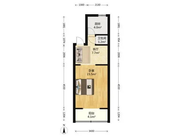 华发商都旁 湖城大境 LOFT公寓 家私家电齐全 看房方便 - 图片 11