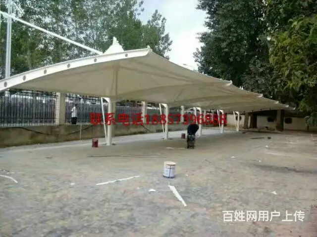 嘉兴膜结构专业设计安装膜结构车棚，景观棚，膜结构看 - 图片 6