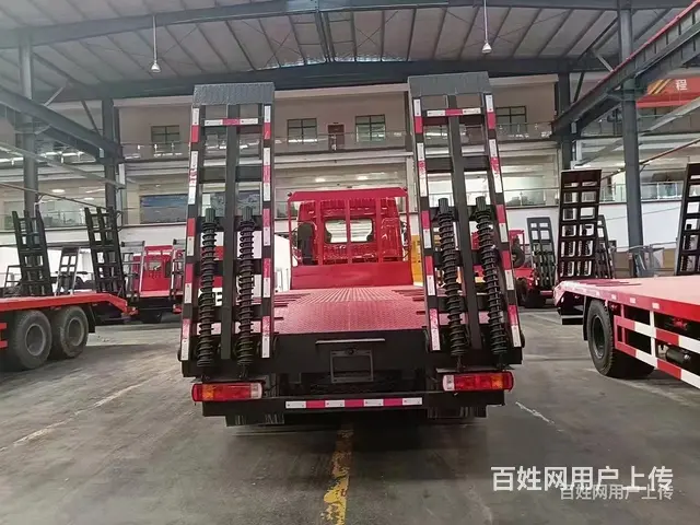 渭南解放JK6前四后八平板运输车320挖掘机拖板车一台多少钱 - 图片 1