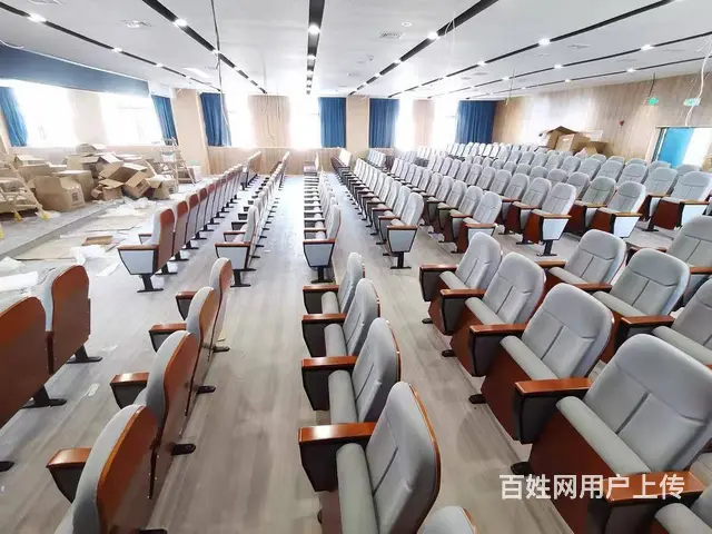 礼堂椅连排椅阶梯教室课桌椅课桌椅会议室联排座椅书架 - 图片 10