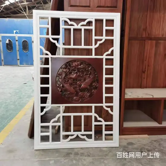 内蒙古实木花格门窗中式实木门 - 图片 3