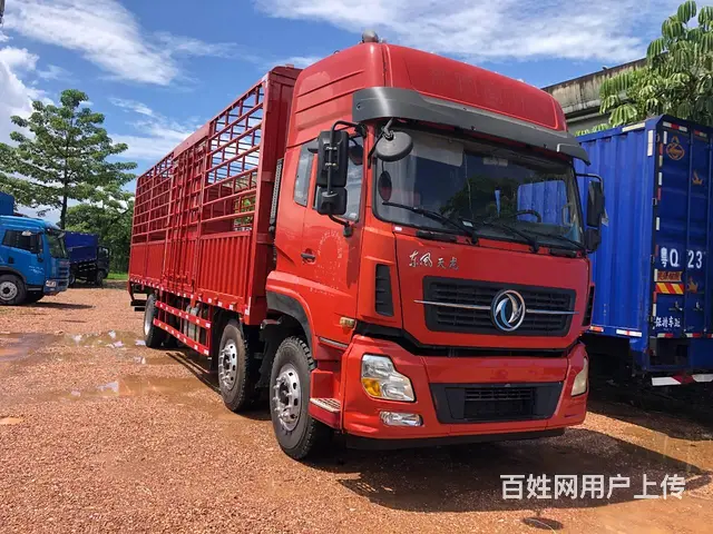 16年2月东风天龙9米6仓栏前4后4货车 - 图片 2