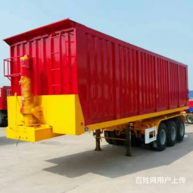 订做8米-9.5米平板后翻挂车 高强轻体 厂家直销 - 图片 10