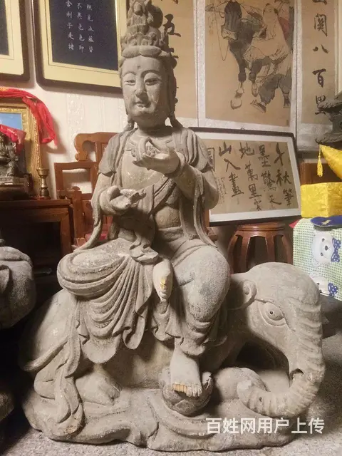 木雕华藏三圣 - 图片 1