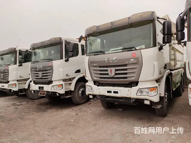 30台积压车联合重卡天然气型后八轮自卸车380马力 - 图片 3