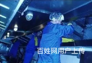 昆山市玉山镇酒店餐厅油烟机清洗，商场油烟管道清洗 - 图片 1