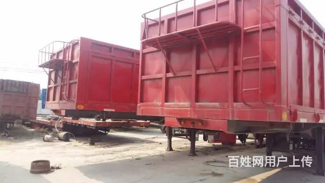 出售库存11米侧翻半挂车两台 轻量化设计可带车桥 - 图片 1