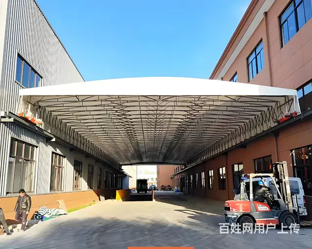 移动推拉雨棚厂家定做大型活动雨蓬推拉蓬电动雨棚帐篷 - 图片 11