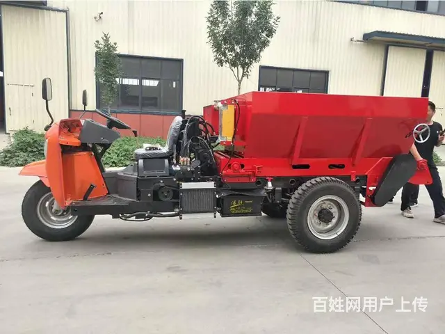 自走式撒粪车 农家肥土家肥撒肥车 大棚用三轮撒肥机 - 图片 2