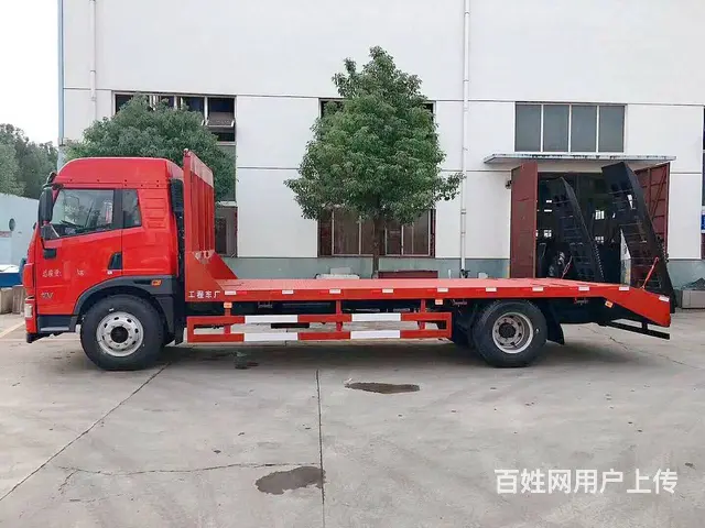 解放龙V平板车拉15吨挖机首选厂家直销现车充足 - 图片 2