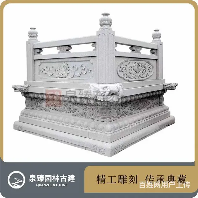 佛像石雕须弥座,莲花八宝基座,石雕须弥座生产家 - 图片 4