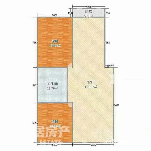 北方花园新区 一层88平 精装好房 近市高 拎包入住 - 图片 1