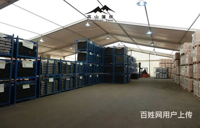 防尘环保篷房 物流仓库大棚 无立柱空间大 稳定性强 - 图片 1