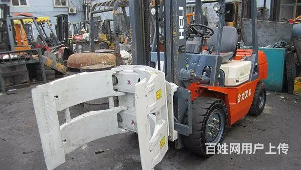 3吨纸卷夹叉车，进口卡斯卡特圆包夹叉车低价出售 - 图片 1