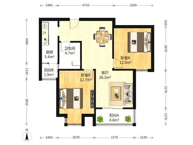 丝茅冲地铁口 精装两房加书房 烈士公园省移动国防科大兰亭峰景 - 图片 12