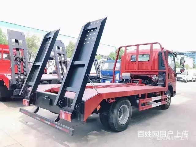 重汽豪沃蓝牌国六挖机平板车 厂家直销 - 图片 1