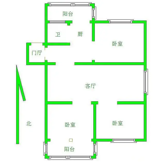 北台一路 实验附近 四楼三室 - 图片 10