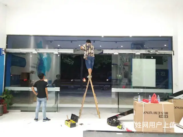 泉州自动感应门安装维修/双开感应玻璃门红外自动门 - 图片 5