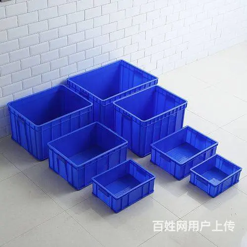 二手颠倒筐折叠箱斜插周转箱果蔬塑料筐二手冷藏箱水箱 - 图片 3