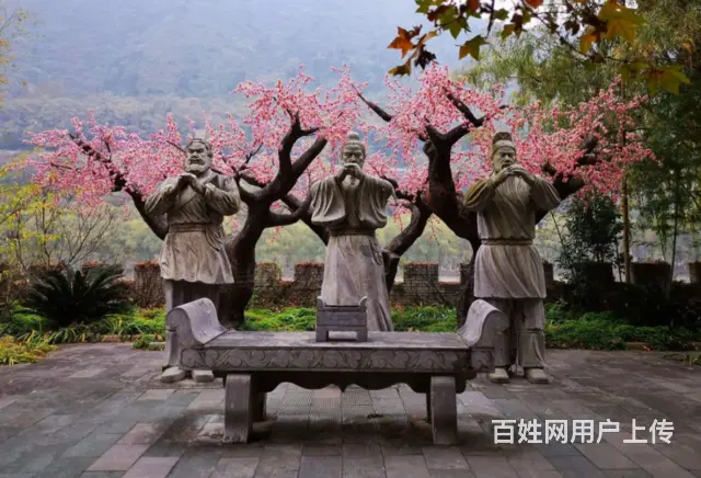 桃园三结义人物石雕 - 图片 3