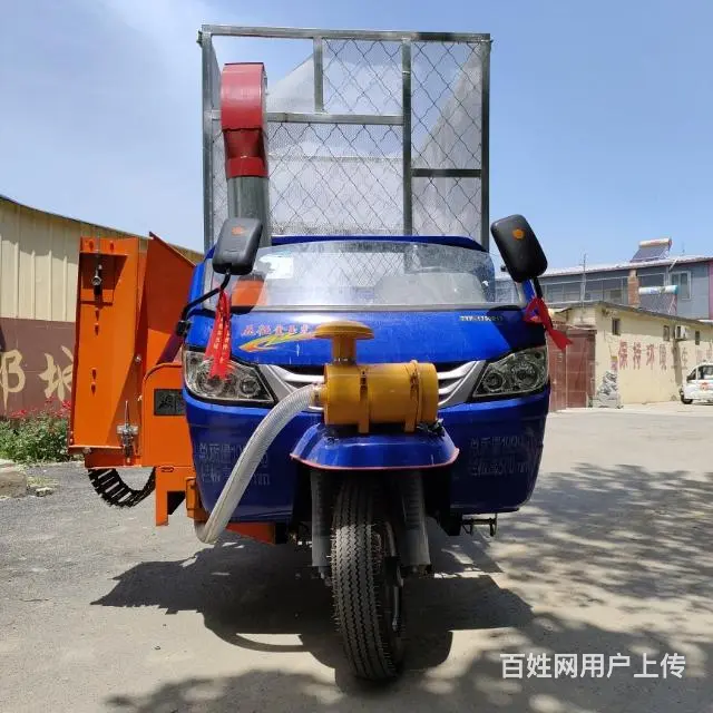 五征三轮铡草车，移动式粉碎秸秆铡揉一体机，干湿两用 - 图片 1