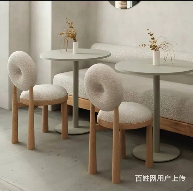 低价转让北欧轻奢实木/金属软包靠背椅，酒店餐厅椅凳 - 图片 8