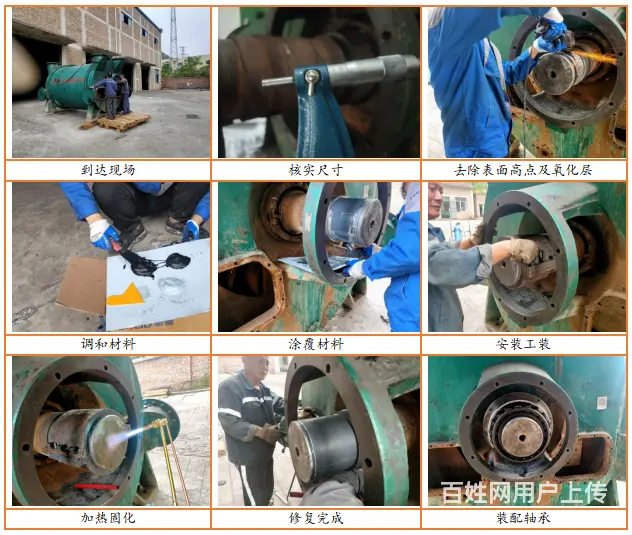 修复瓦斯抽放泵轴磨损这么简单的过程，值得大家采用！ - 图片