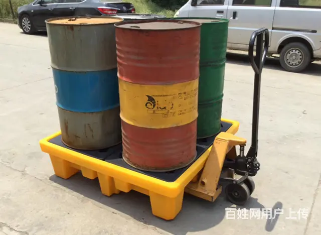 物流塑料托盘叉车栈板仓储防潮板可拼接垫板塑料黑托盘 - 图片 2