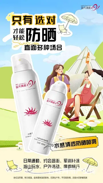 水感清透防晒喷雾 - 图片