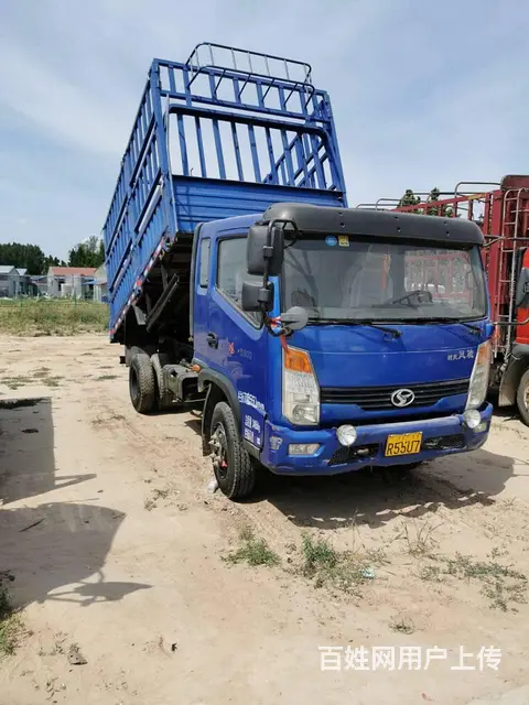 低价转让4米高栏二手时风风驰后翻自卸小货车 小黄牌 - 图片 1
