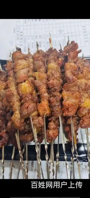 电烤牛肉串，羊肉串 - 图片 1
