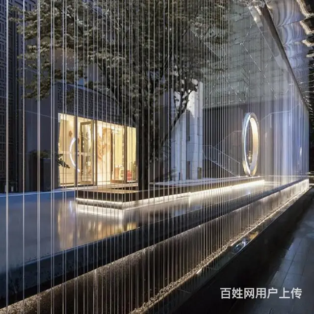 拉线水帘：水与光的交织梦幻之幕 - 图片 2