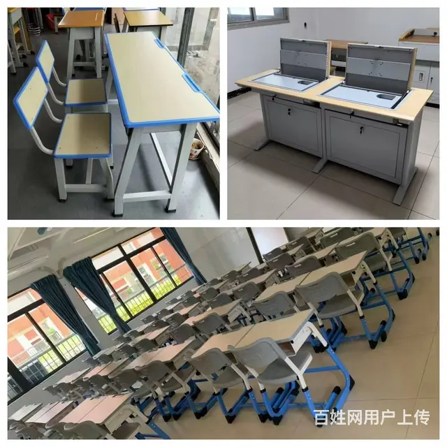 云飞椭圆会议桌长条桌洽谈会议室桌可定制实木皮油漆桌 - 图片 5