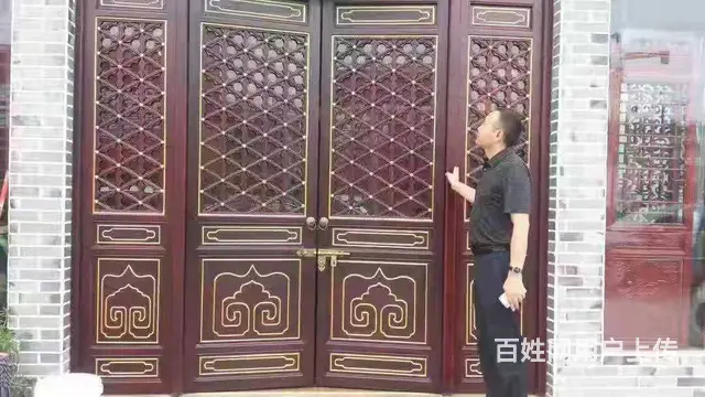 四川成都实木门窗花格木窗实木雕花挂件 - 图片 1