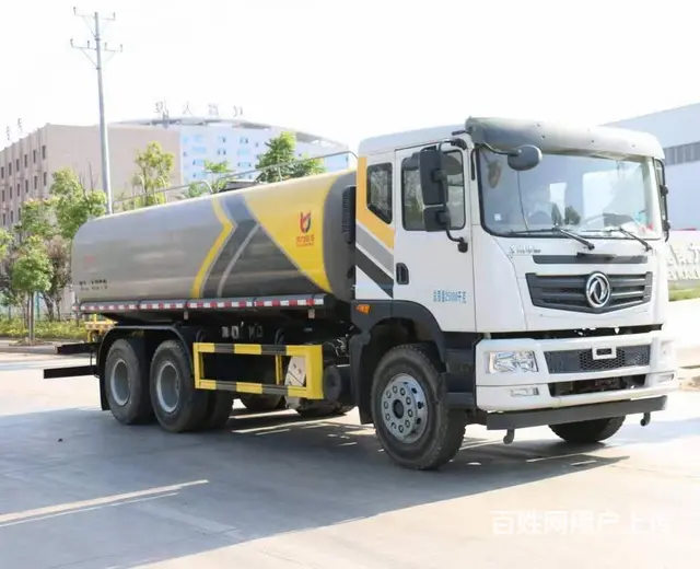 18吨后双桥洒水车 大型工地抑尘车 雾炮抑尘车价格 - 图片 3