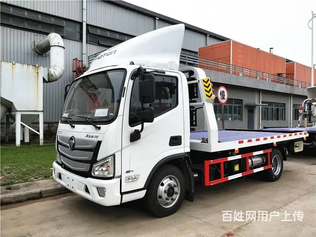 8吨平板一拖二清障车，东风天锦高速救援车分期付款 - 图片 1
