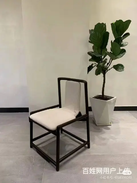 低价转让北欧轻奢实木/金属软包靠背椅，酒店餐厅椅凳 - 图片 6