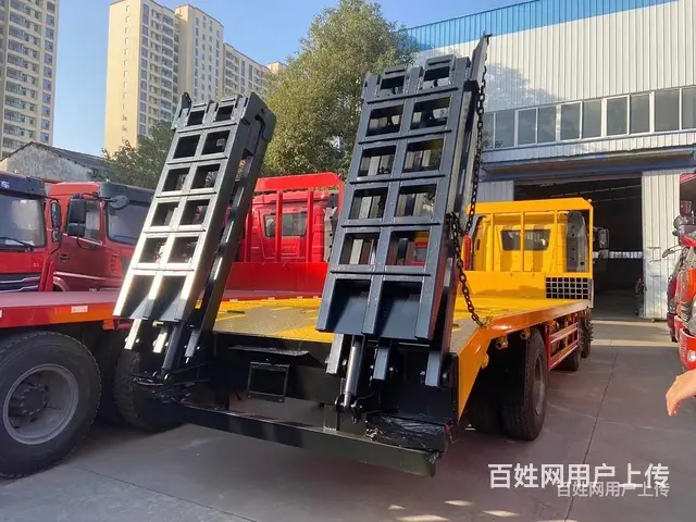 平顶山国六解放前四后四平板车150挖机神白平板车多少钱一台 - 图片 4