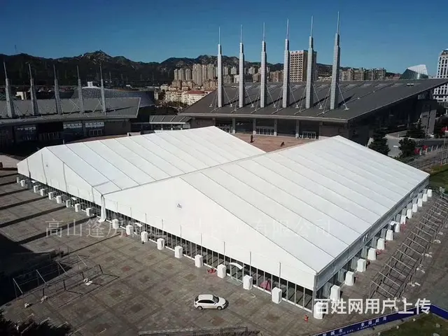 大型工业仓储篷房，铝合金临时车间，户外防尘大棚搭建 - 图片 2