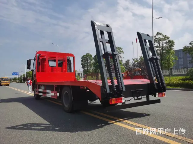 一汽解放平板车 拖150型挖掘机板车 可定制货箱 - 图片 6
