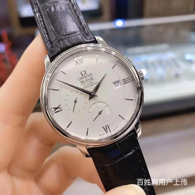 欧米茄碟飞动储，表径39mm，精钢材质，9新单表，自动机械， - 图片