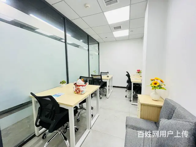 短租过渡，芙蓉广场共享办公室，6人工位，一价包干，人均350 - 图片 2