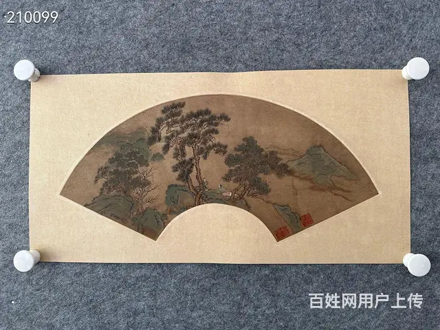 仇英 纸本 画心尺寸19x55 - 图片 1